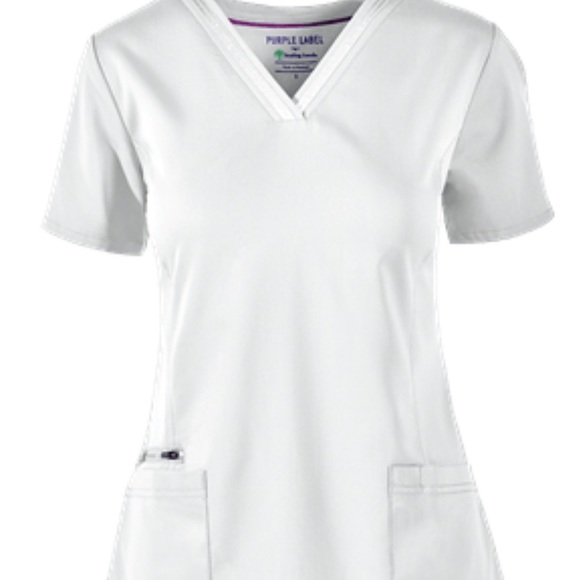 Purple Label by Healing Hand XL Scrub Top - Picture 1 of 4